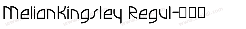 MelianKingsley Regul字体转换